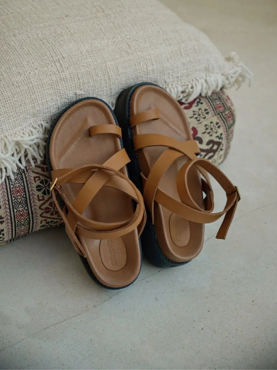 The Gianna Sandal Tan