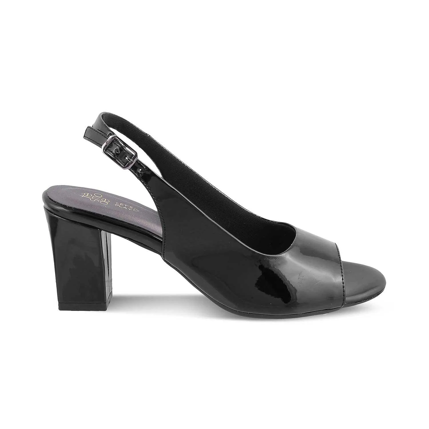 The Woo Black Women's Dress Block Heel Sandals Tresmode