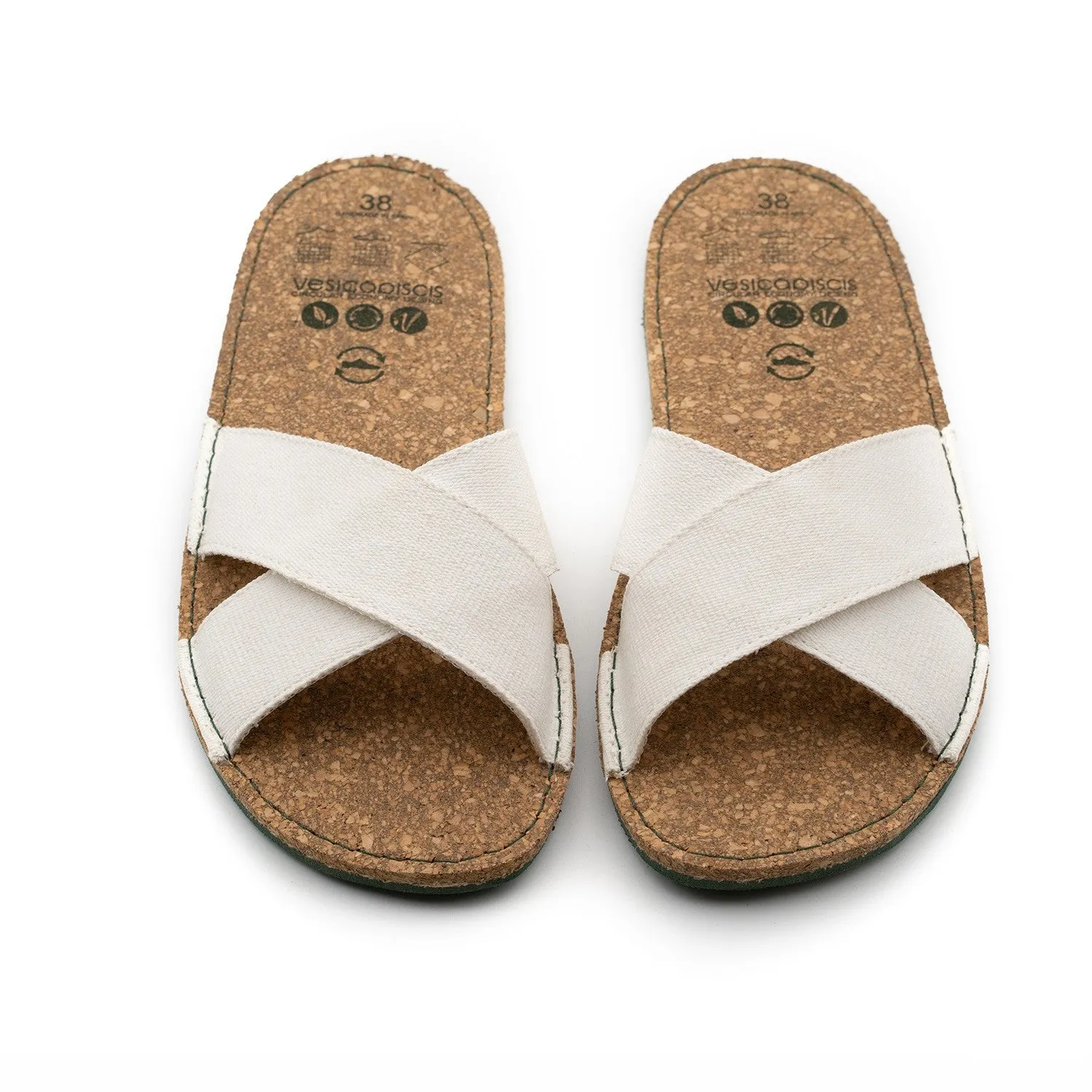 Vegan sandal white ALA004