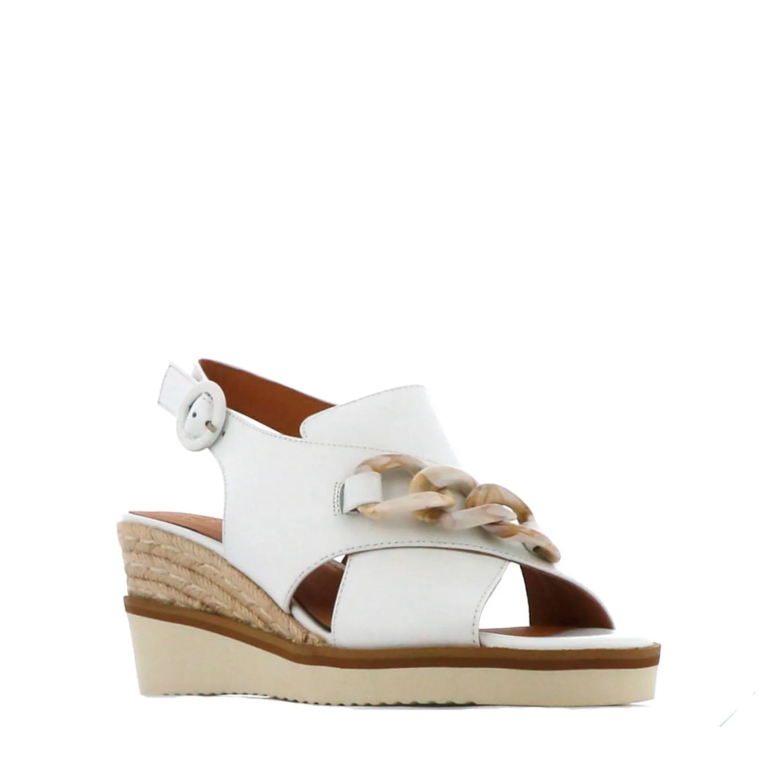 WAYFARER LEATHER WEDGE SANDALS