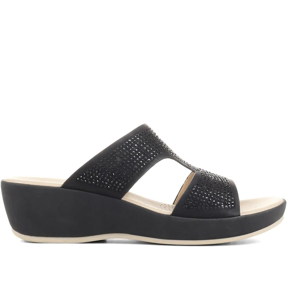 Wedge Mule Sandals - BAIZH37003 / 323 455