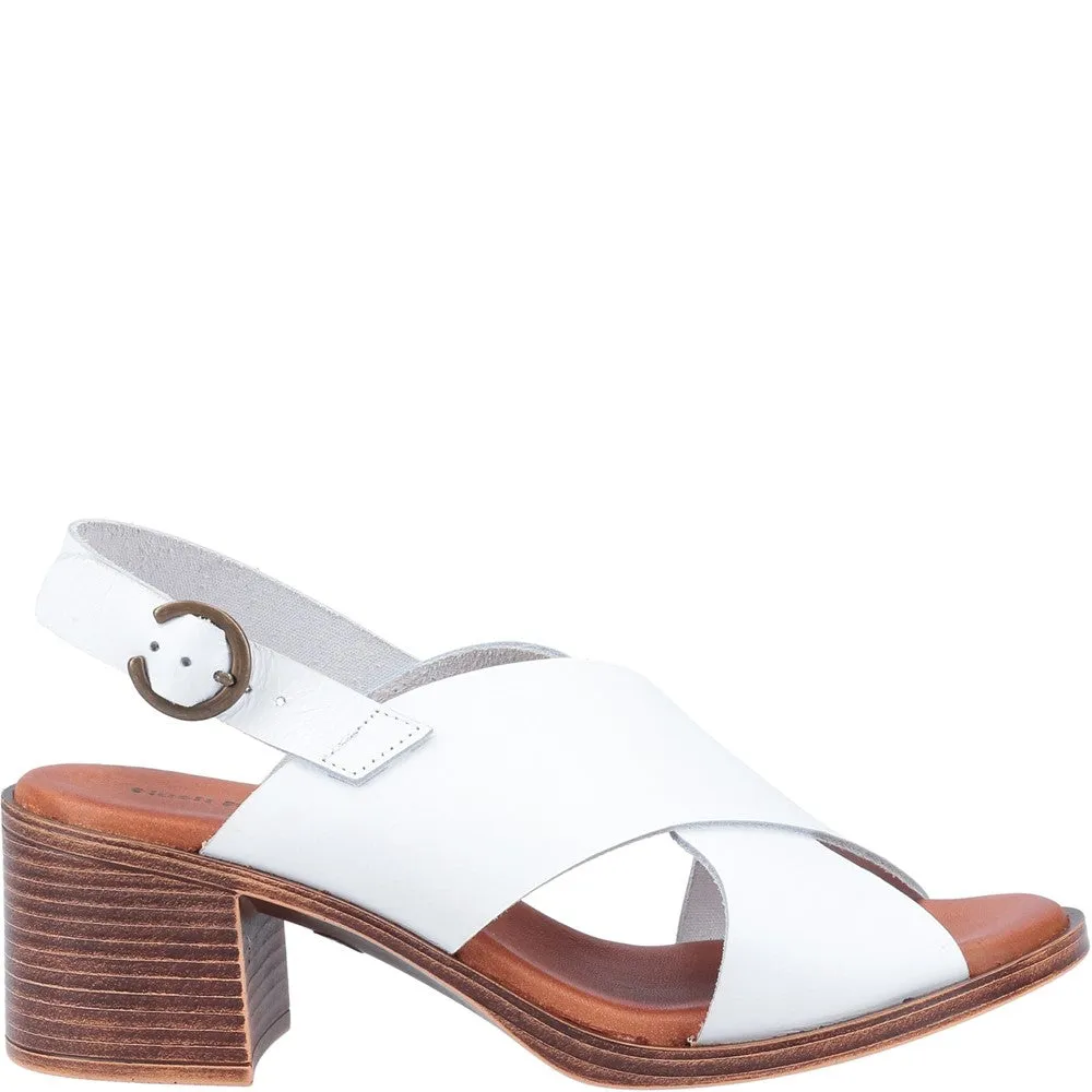 White Gabrielle Heeled Sandals