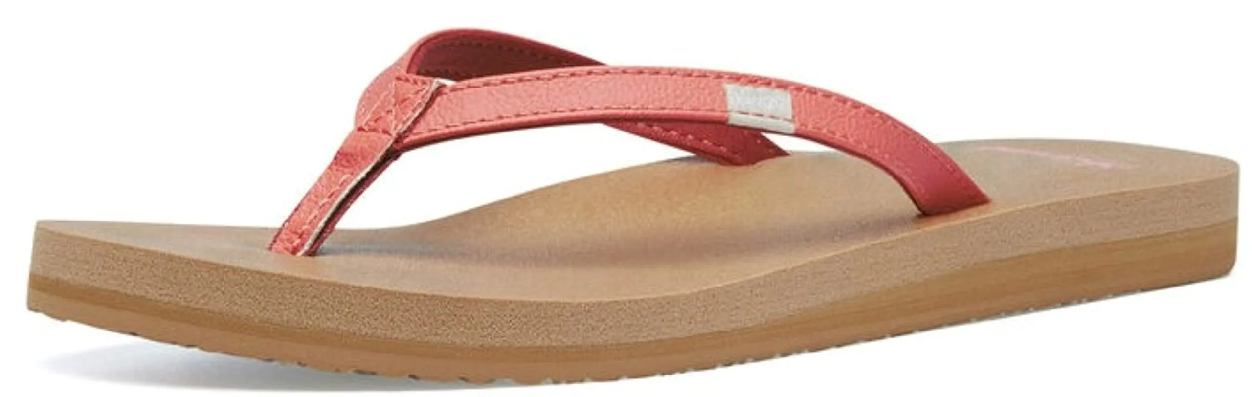 Women's Shoes Sanuk YOGA JOY Flip Flop Toe Post Sandals SWS10275 BURNT CORAL