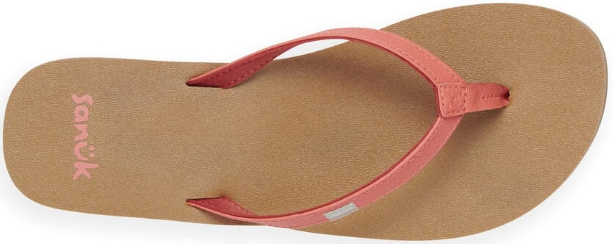 Women's Shoes Sanuk YOGA JOY Flip Flop Toe Post Sandals SWS10275 BURNT CORAL